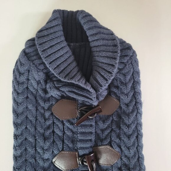 Small Dog‎ Sweater Knit Size Medium Puppy Canine Pet Animal Blue Old Man Dapper - Picture 5 of 11